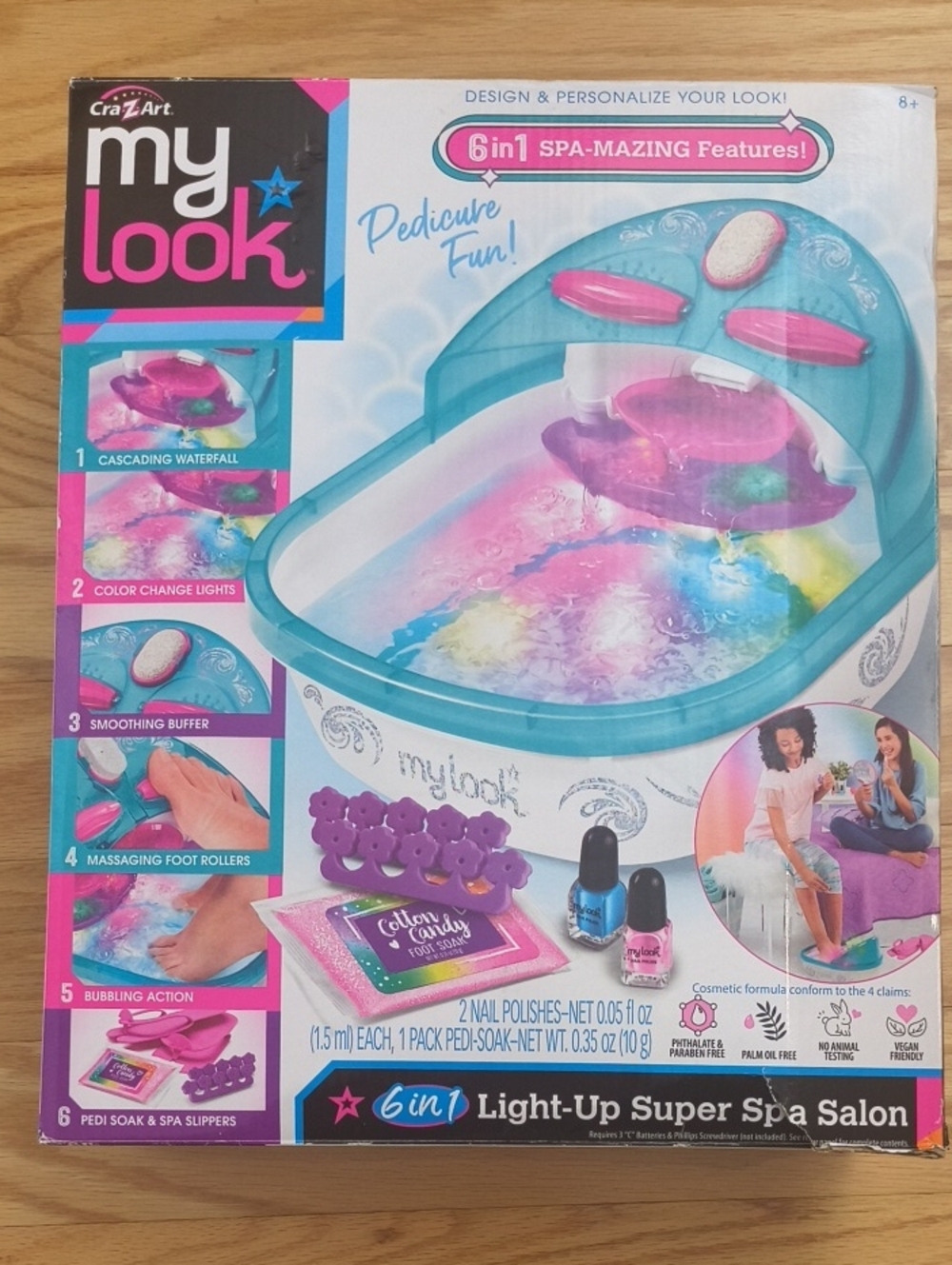Cra-z-art My Look Light-Up Super Spa Salon Ages8+ NWT Open Box